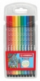 STABILO Pen 68 Fibre Tip Pen 1mm Line Assorted Colours (Wallet 10)