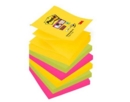 Post it Super Sticky Z Notes Carnival Colours 76x76mm 90 Sheets (Pack of 6) 7100147840