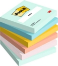 Post it Beachside Colours 76x76mm 100 Sheets (Pack of 6) 7100259201