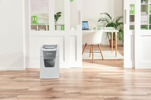 Leitz IQ AutoFeed Office 150 Cross Cut Shredder 44 Litre 150 Sheet Automatic/8 Sheet Manual White 80131000
