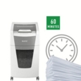 Leitz IQ AutoFeed Office 300 Cross Cut Shredder 60 Litre 300 Sheet Automatic/10 Sheet Manual White 80151000