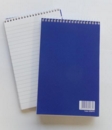 ValueX 127x200mm Wirebound Card Cover Reporters Shorthand Notebook Ruled 300 Pages Blue