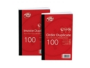 ValueX 210x130mm Duplicate Order Book Carbonless 1-100 Taped Cloth Binding 100 Sets (Pack 5)