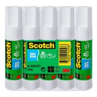 Scotch Permanent Glue Stick 8g (Pack 5) 7100115364