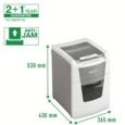 Leitz IQ AutoFeed Small Office 100 Micro Cut Shredder 34 Litre 100 Sheet Automatic/6 Sheet White 80121000