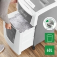 Leitz IQ AutoFeed Office 300 Cross Cut Shredder 60 Litre 300 Sheet Automatic/10 Sheet Manual White 80151000