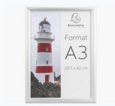 Exacompta Wall Sign Holder Landscape A3 Clear Acrylic With Aluminium Snap Frame 8394358D