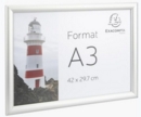 Exacompta Wall Sign Holder Landscape A3 Clear Acrylic With Aluminium Snap Frame 8394358D