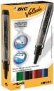 Bic Velleda Pocket Liquid Ink Whiteboard Marker Bullet Tip 2.3mm Line Assorted Colours (Pack 4)