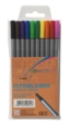 ValueX Fineliner Pen 0.4mm Line Assorted Colours (Pack 10)