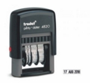 Trodat Printy 4820 Self Inking Line Date Stamp 25x4mm Black Ink