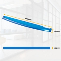 Fellowes Crystal Gel Keyboard Wrist Rest Blue 9113709