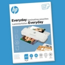 HP Everyday Laminating Pouches A4 80 micron (Pack 25) 9153