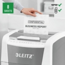 Leitz IQ AutoFeed Office 300 Micro Cut Shredder 60 Litre 300 Sheet Automatic/8 Sheet Manual White 80161000