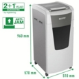 Leitz IQ Autofeed Office Pro 600 Cross-Cut P-4 Shredder White 80171000