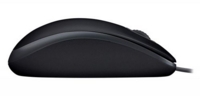 Logitech B110 Wired Optical Mouse Silent USB Black 910-005508