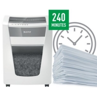 Leitz IQ Office Pro Cross-Cut Paper Shredder P-4 White 80061000