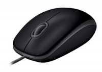 Logitech B110 Wired Optical Mouse Silent USB Black 910-005508