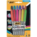 BIC Marking Colour Collection Permanent Marker Bullet Tip 0.8mm Line Assorted Colours (Pack 12)
