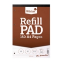 Silvine A4 Refill Pad Ruled 160 Pages Brown (Pack 6)