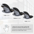 Fellowes Penguin Ambidextrous Vertical Mouse Wireless Large Black/Silver 9894501