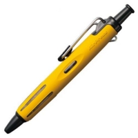 Tombow Airpress Ballpoint Pen 0.7mm Tip Yellow Barrel Black Ink