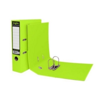 Pukka Brights Lever Arch File Laminated Paper on Board A4 70mm Spine Width Green (Pack 10)