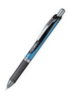 Pentel Energel XM Retractable Gel Rollerball Pen 0.5mm Tip 0.25mm Line Black (Pack 12)