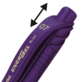 Pentel Energel X Gel Retractable Gel Rollerball Pen 0.7mm Tip 0.35mm Line Violet (Pack 12)