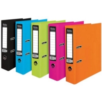 Pukka Brights Lever Arch File Laminated Paper on Board A4 70mm Spine Width Assorted (Pack 10) BR-9448