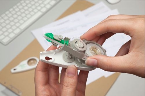 Tombow MONO Office CXE4 Refillable Correction Tape Roller 4.2mmx14m White