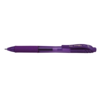 Pentel Energel X Gel Retractable Gel Rollerball Pen 0.7mm Tip 0.35mm Line Violet (Pack 12)