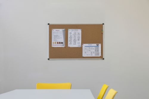 Bi-Office Maya Cork Noticeboard Aluminium Frame 2400x1200mm