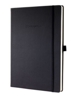 Sigel CONCEPTUM A4 Casebound Hard Cover Notebook Ruled 194 Pages Black CO112