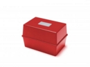 ValueX Deflecto Card Index Box 6x4 inches / 152x102mm Red