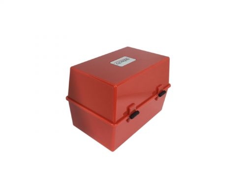 ValueX Deflecto Card Index Box 6x4 inches / 152x102mm Red
