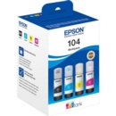Epson 104 EcoTank 4 Colour Ink Bottle Multipack - C13T00P640