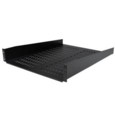 2U 22in Vented Rack Mount Shelf 22kg