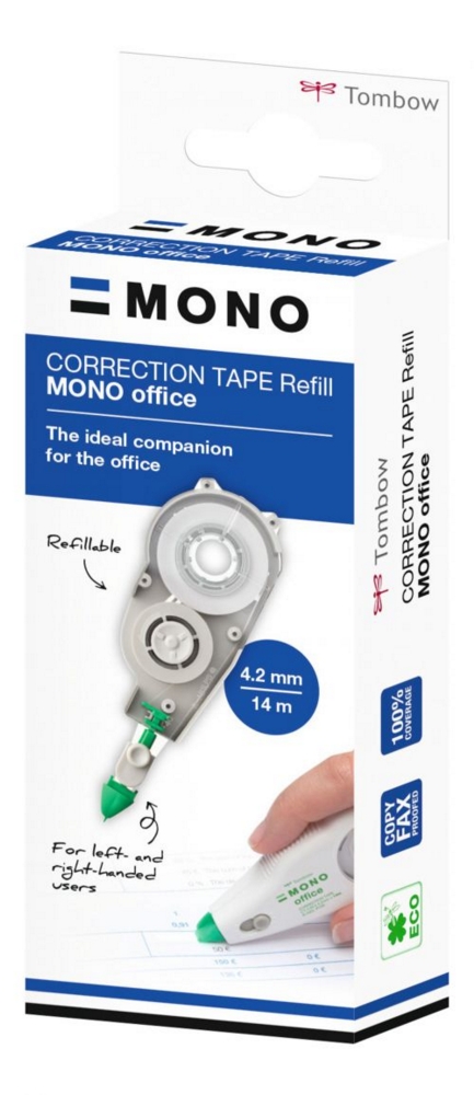 Tombow MONO Office CRE4 Correction Tape Roller Refill for CXE4 4.2mmx14m White