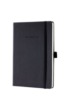 Sigel CONCEPTUM A5 Casebound Hard Cover Notebook Ruled 194 Pages Black CO122