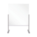 Bi-Office Desk Protective Divider Screen Glass 1000x850mm Clear DSP713041