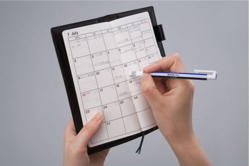 Tombow MONO Zero Refillable Eraser Pen Rectangular Tip White with White/Blue/Black Barrel