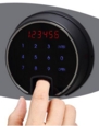 Phoenix Datacombi Size 1 Data Safe Fingerprint Lock White DS2501F