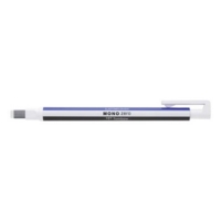 Tombow MONO Zero Refillable Eraser Pen Rectangular Tip White with White/Blue/Black Barrel