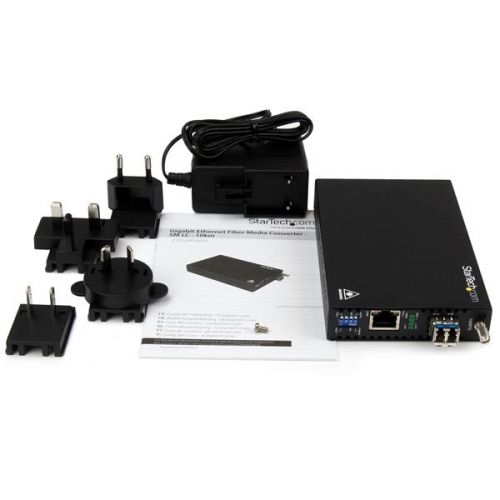 GbE Fiber Media Converter SM LC 10km