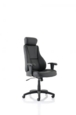 Winsor Black Leather Chair With Headrest EX000213