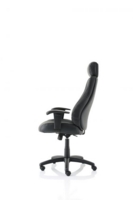 Winsor Black Leather Chair With Headrest EX000213