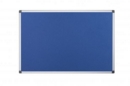 Bi-Office Maya Blue Felt Noticeboard Aluminium Frame 1200x1200mm