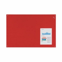 Bi-Office Red Felt Noticeboard Unframed 900x600mm