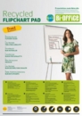 Bi-Office Recycled Flipchart Pad Plain A1 40 Sheets (Pack 5)